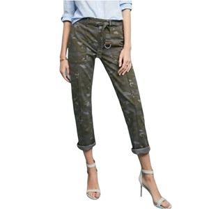 Anthropologie Wanderer Camo Print Ankle Pants 25